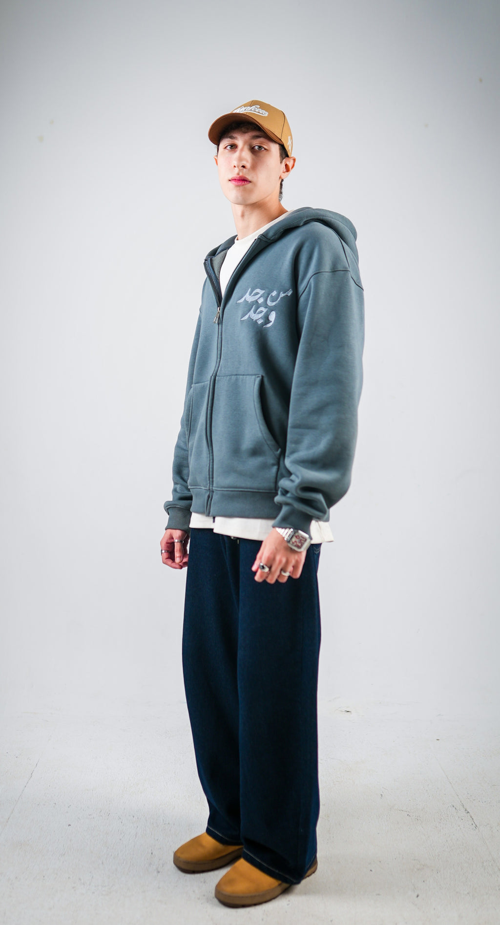 "من جد وجد" Mint Green Jacket