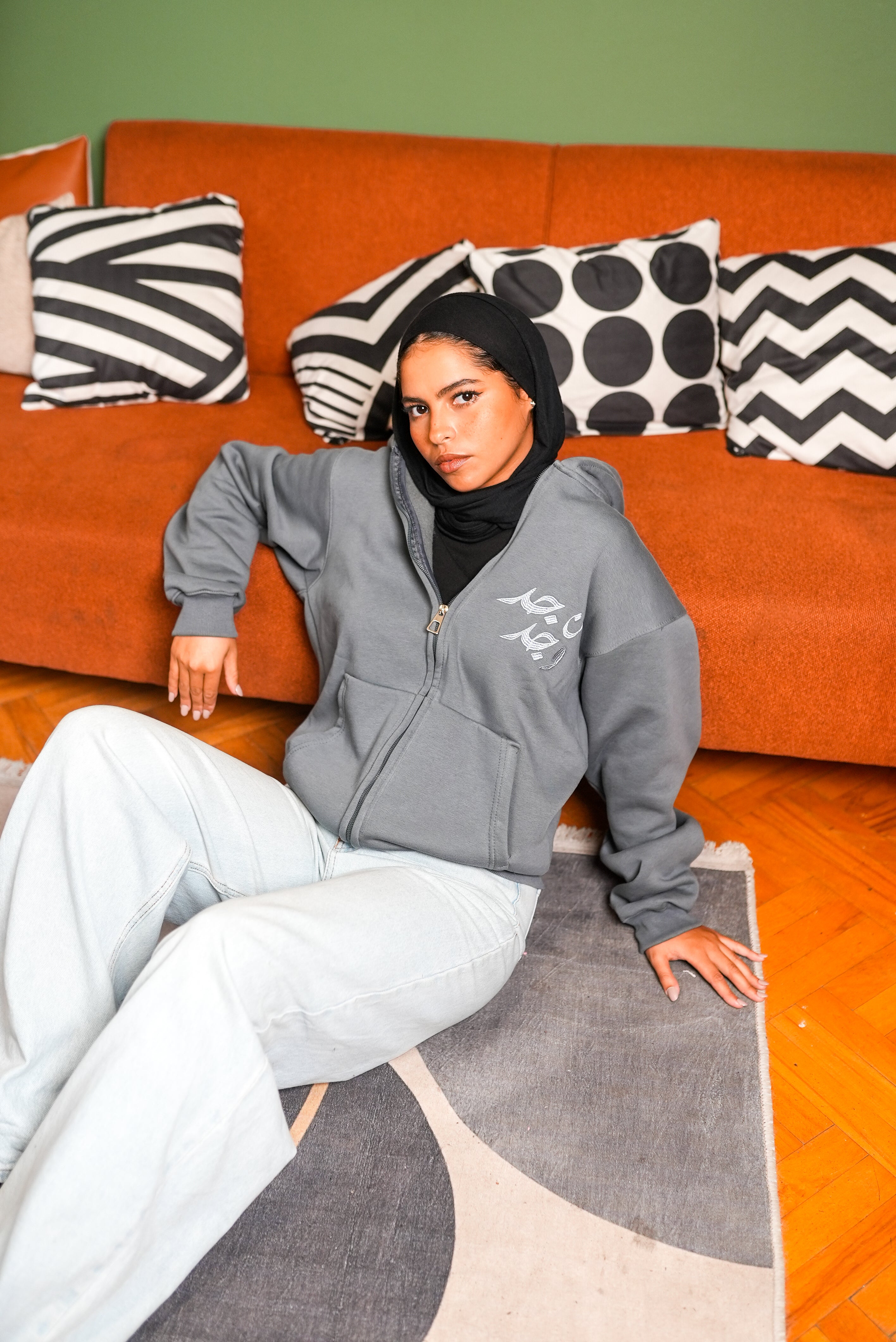 "من جد وجد" Mint Green Jacket